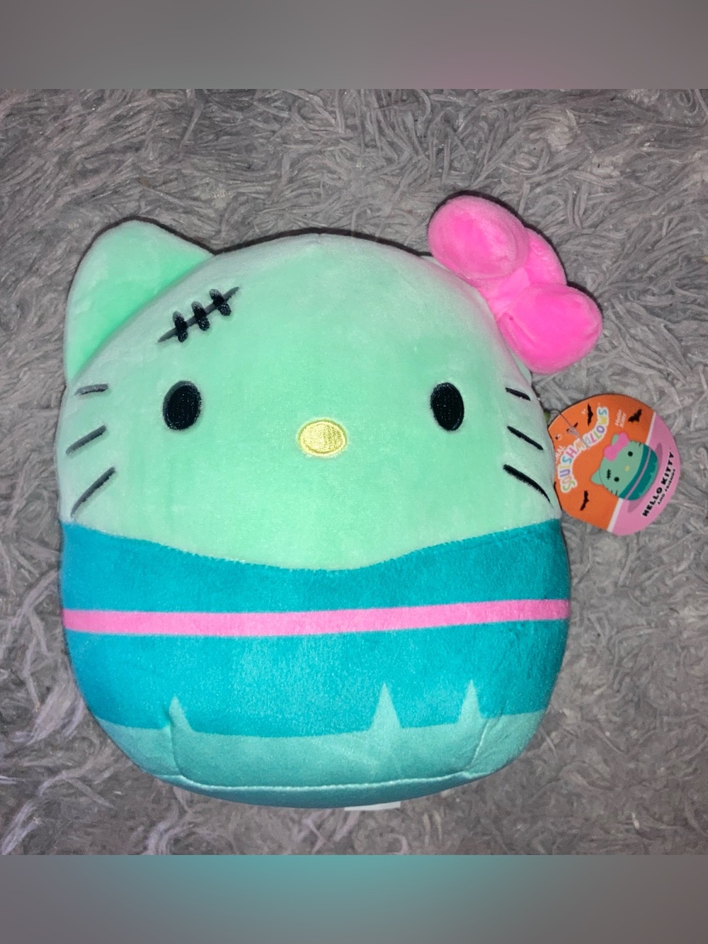 Squishmallows Frankenstein Hello Kitty Plush